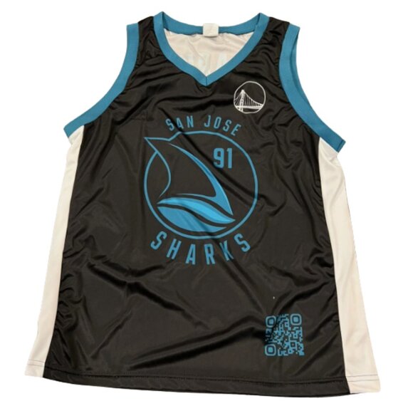 San Jose Sharks and Golden State Warriors Colab Jersey - Picture 2 of 9